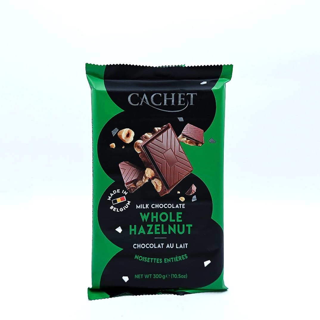 Cachet Milk Chocolate Whole Hazelnut Made in Belgium, 300г
