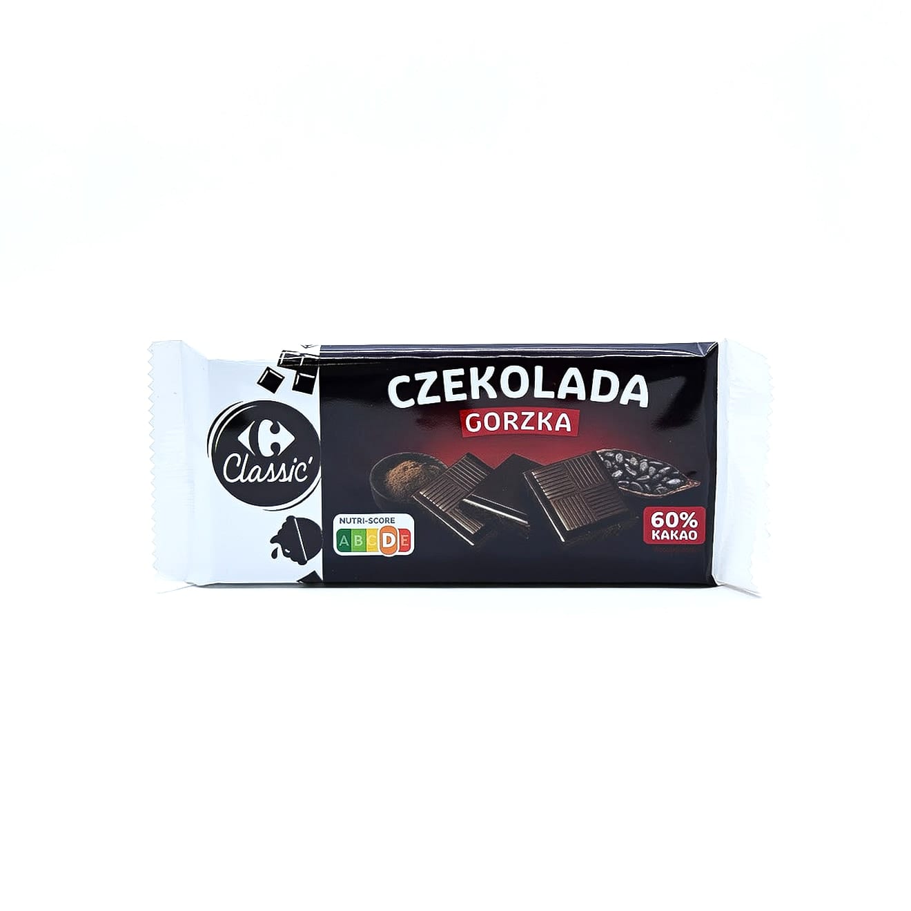 Carrefour Classic Шоколад Carrefour Classic Czekolada Gorzka 60% Kakao, 100 г