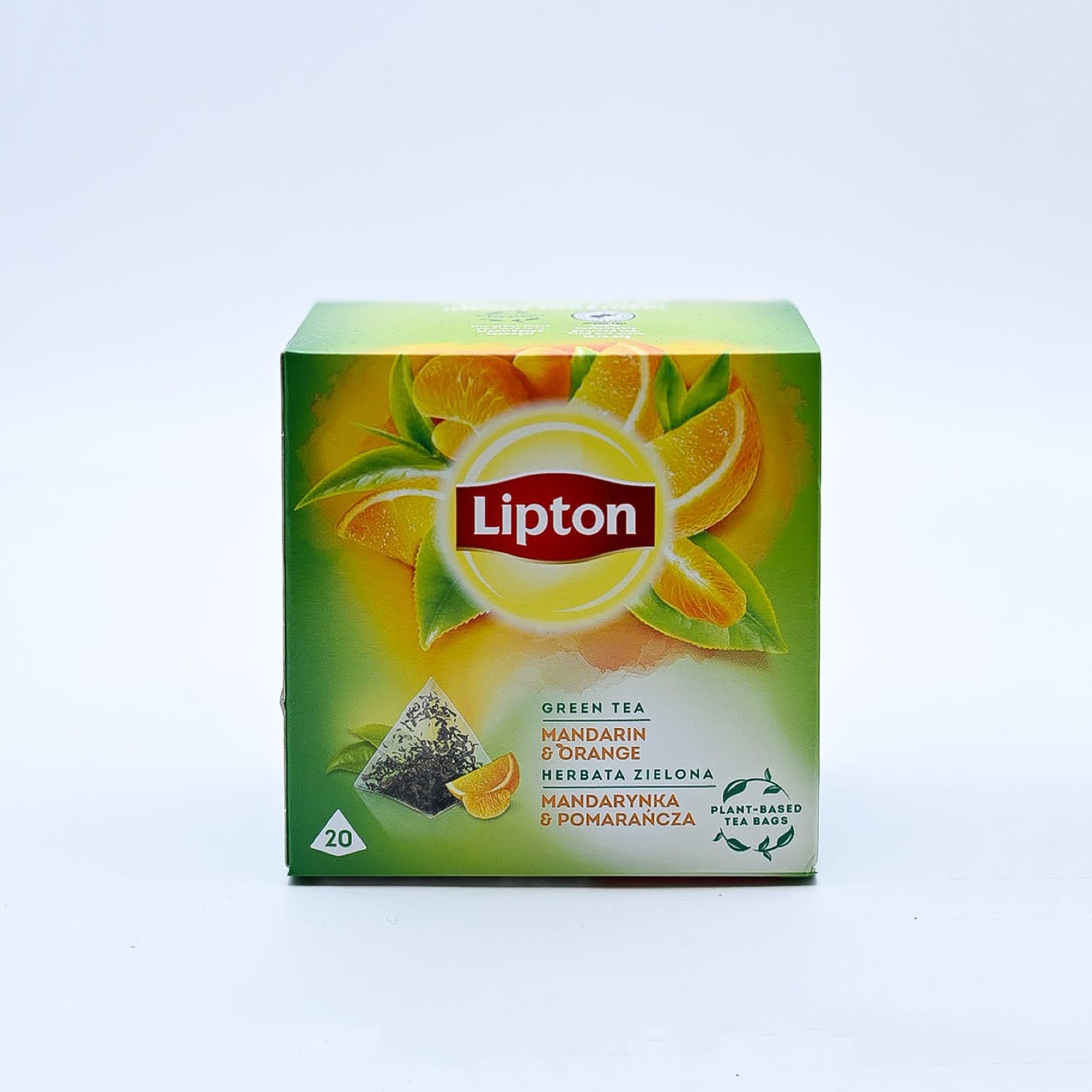 Чай зелений Lipton «Мандарин і апельсин», 20 пірамідок