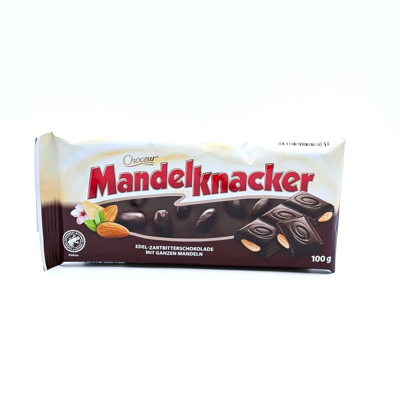 Choceur Шоколад Choceur Mandelknacker чорний з цілим мигдалем, 100 г