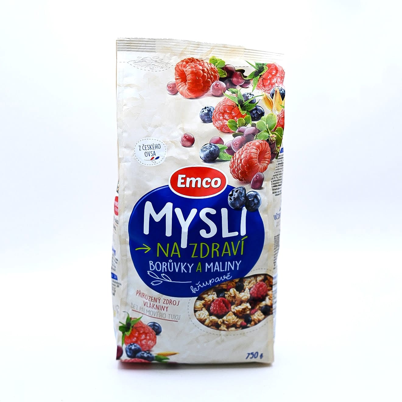 Emco Mysli na Zdravi Boruvky a Maliny, 750g