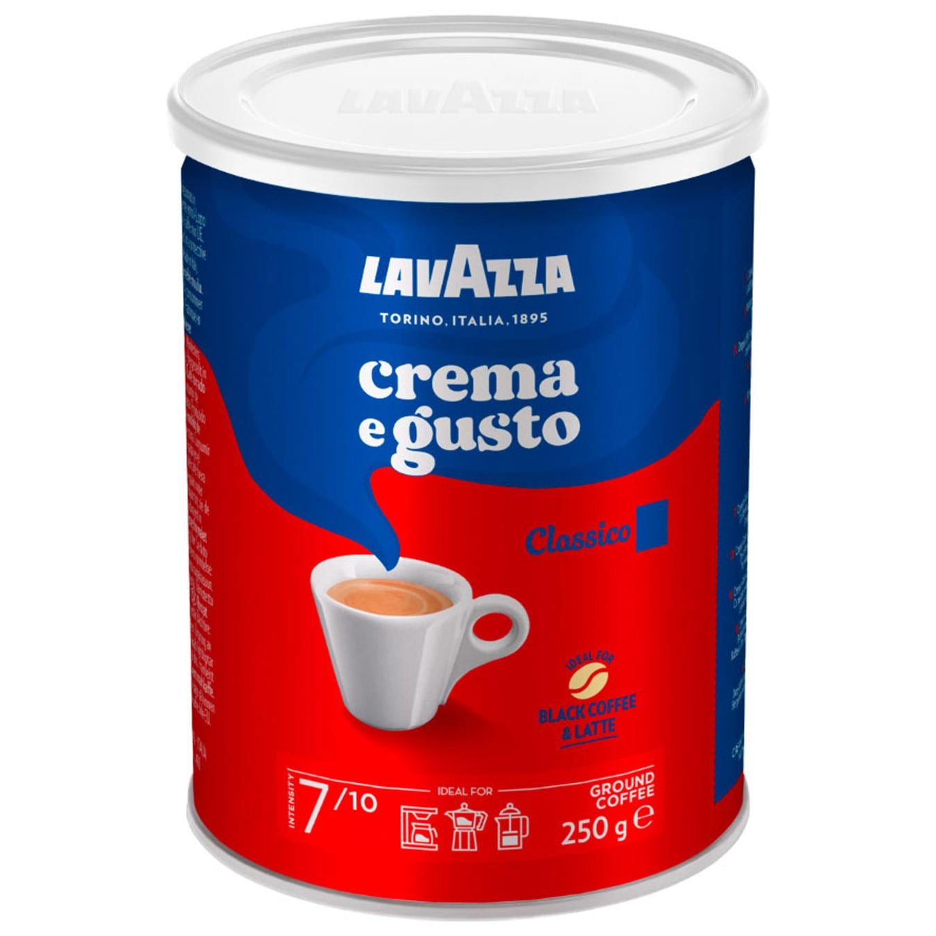 Кава мелена Lavazza Crema&Gusto 250 г ж/б