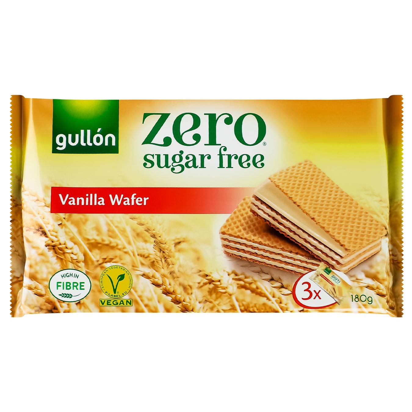 Вафлі GULLON без цукру Diet Nature ваніль 180 г