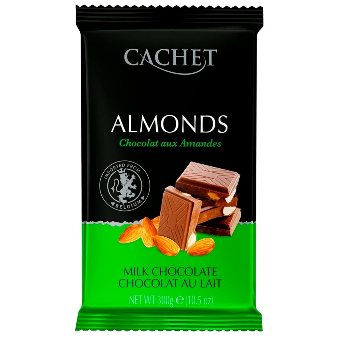 Бельгійський шоколад CACHET Мигдаль, 300 г