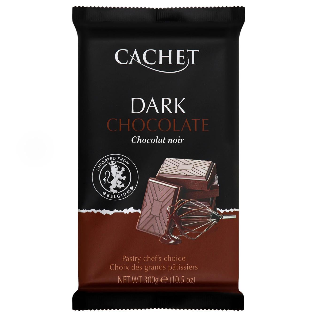 Шоколад Cachet Чорний 54% 300 г