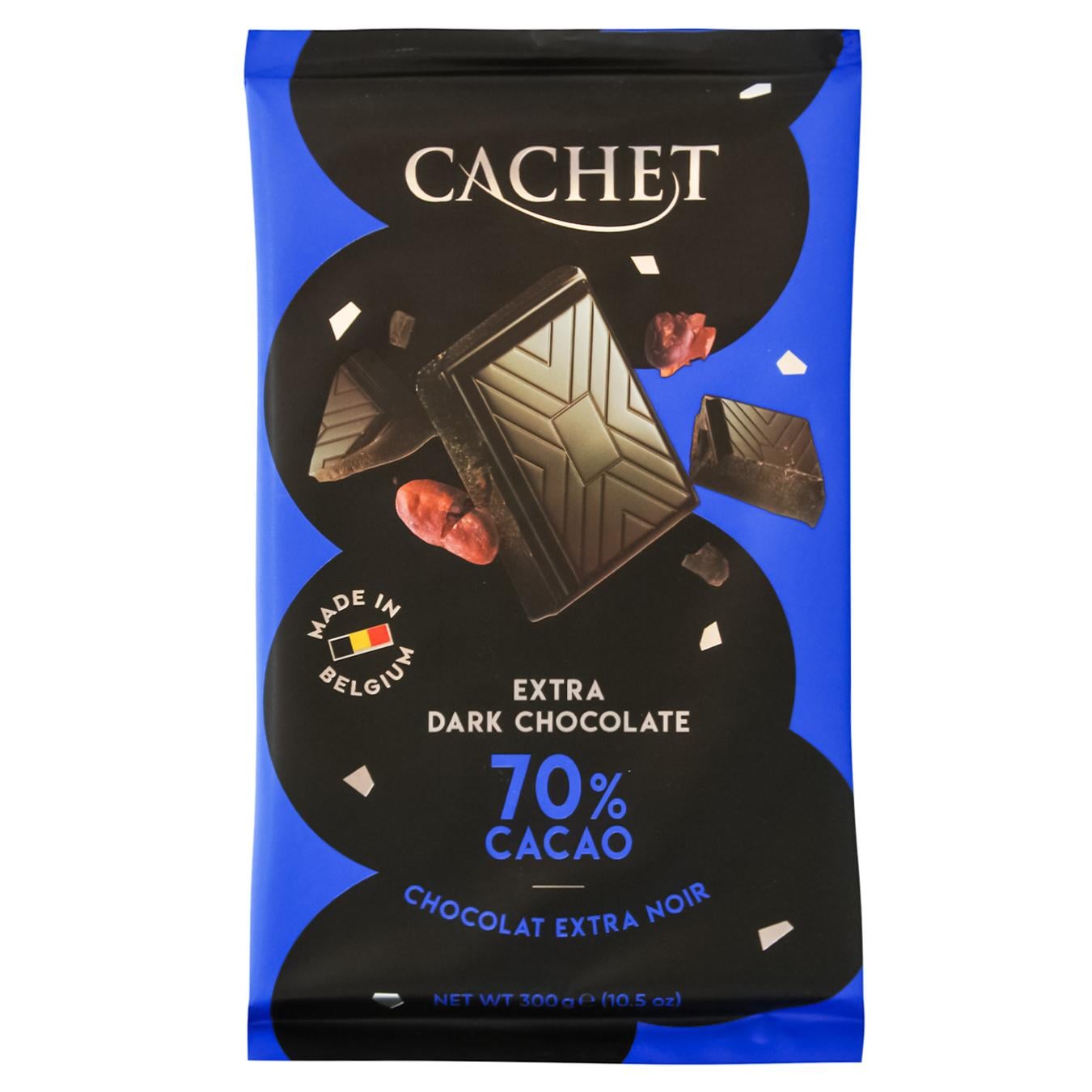 Шоколад чорний Cachet 70% 300 г