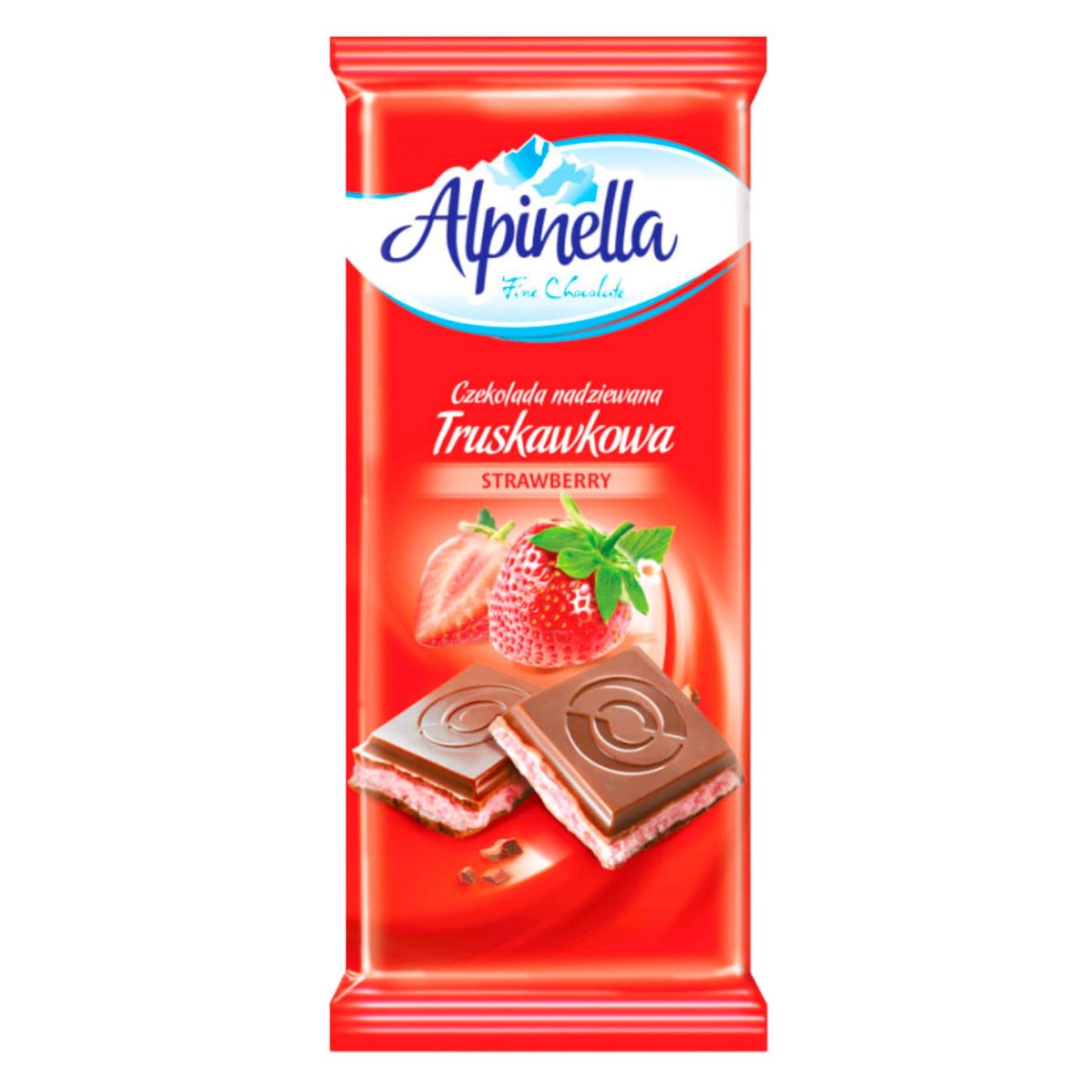 Alpinella шоколад Truskawkowa 100г