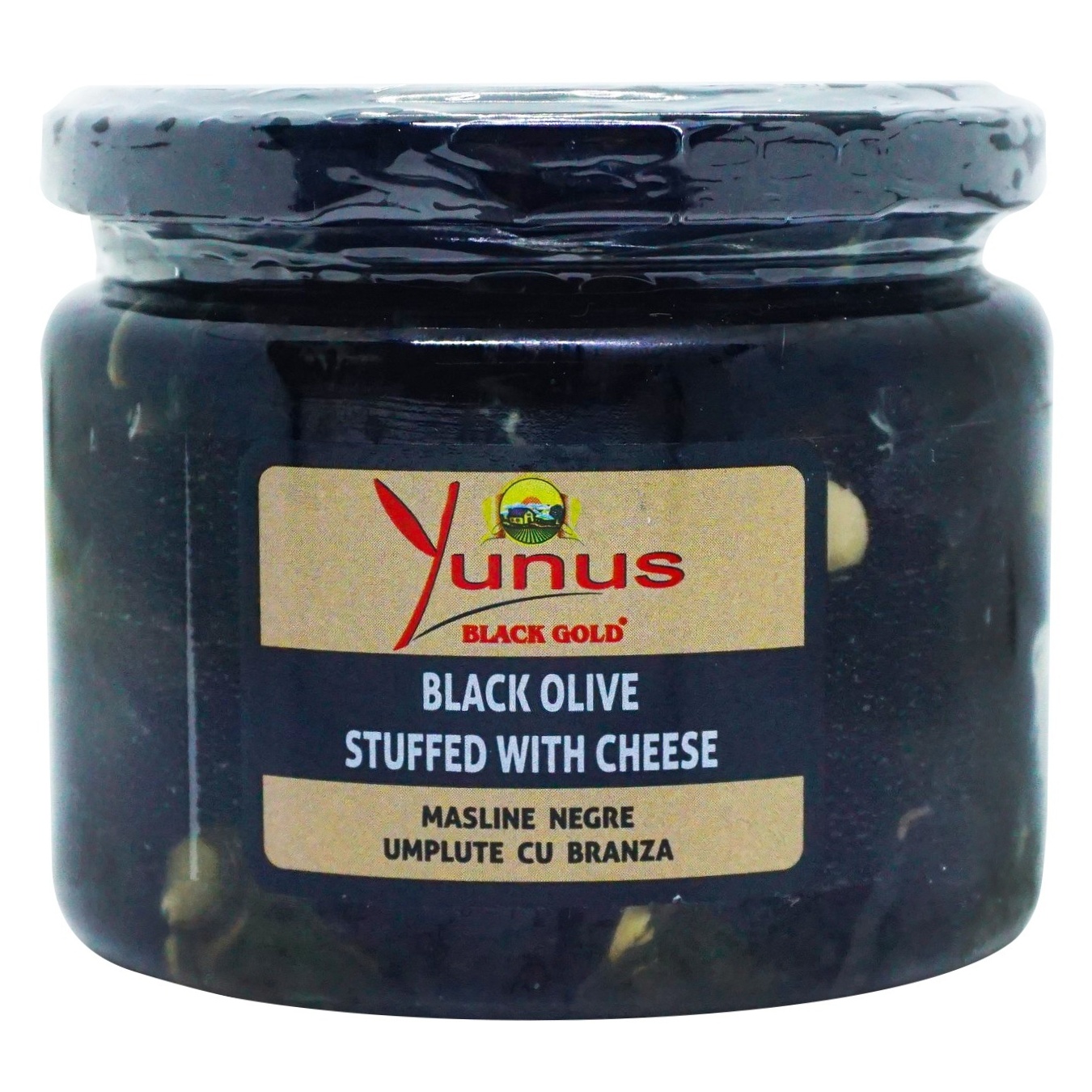 Перець черрі червоний фарширований сиром (скло) Юнус Yunus 190/290г