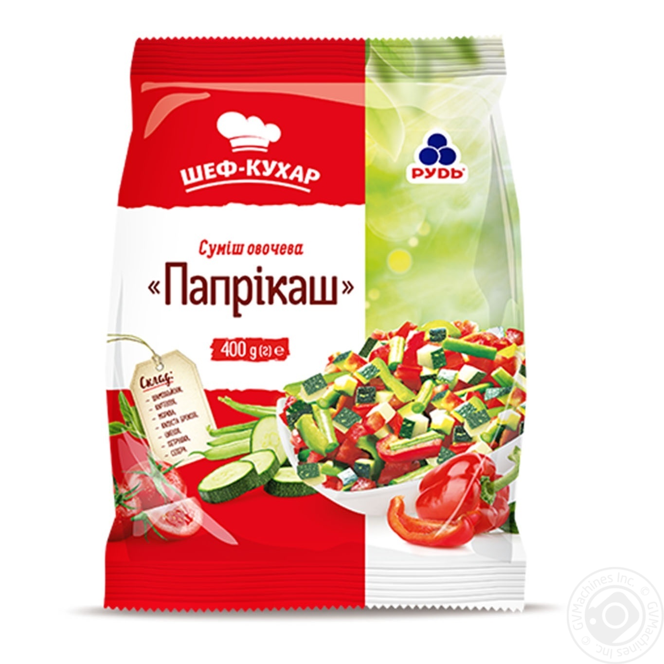 ОР 400г Паприкаш (20шт) (помідори,цукіні,перець,спаржева квасоля)