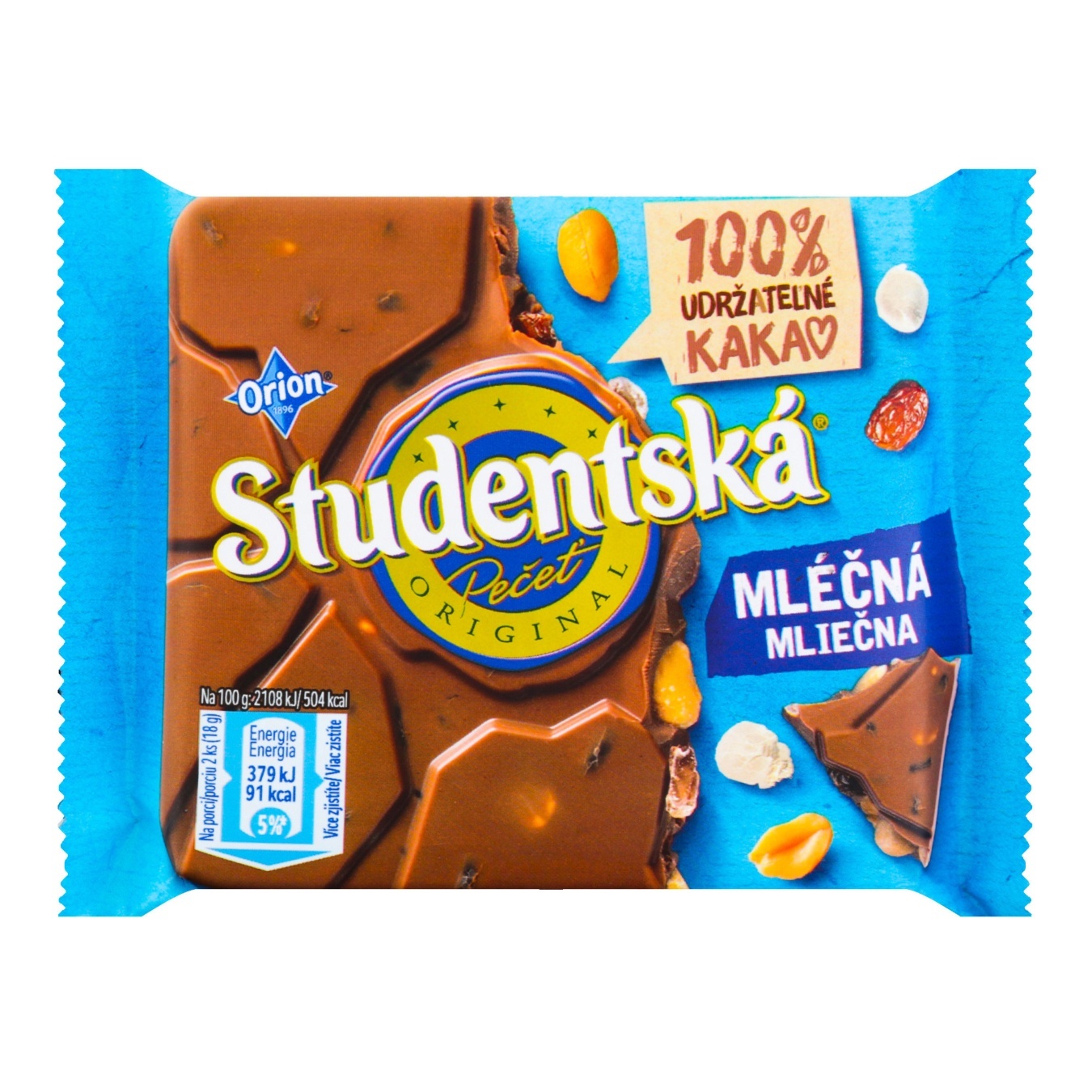 Шоколадка студентська 90 гр