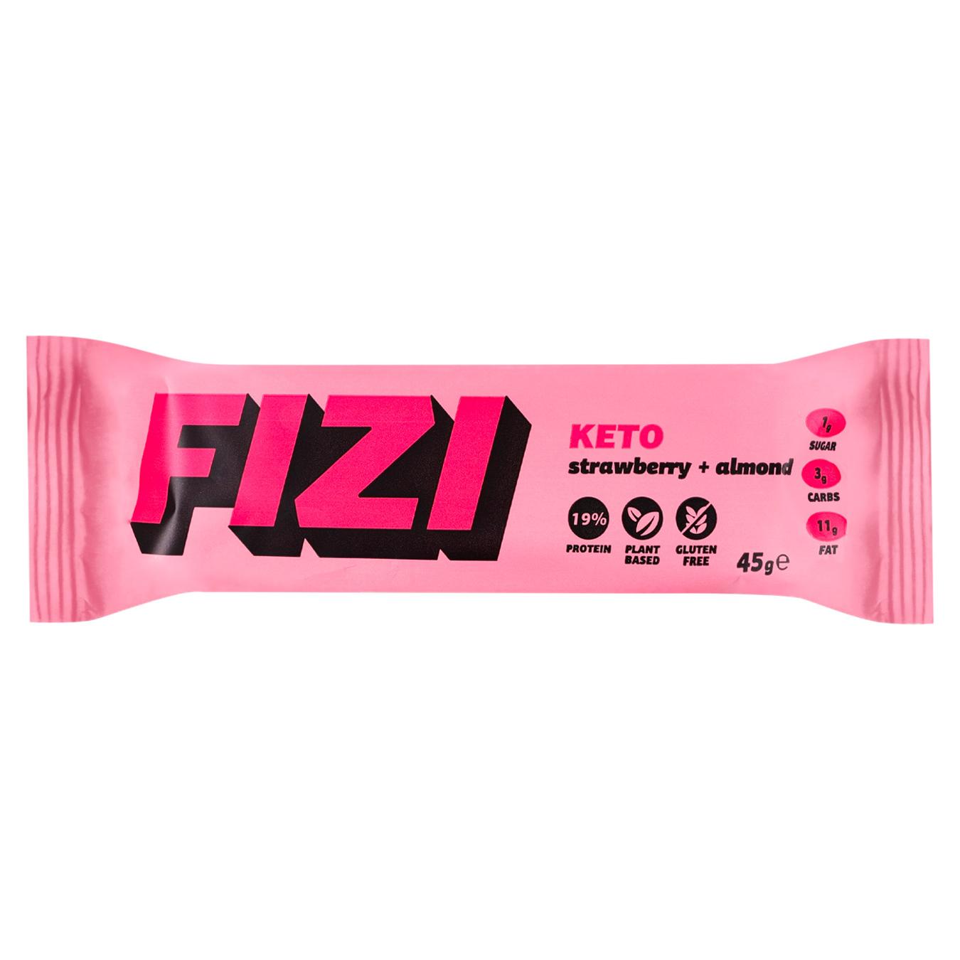 Батончик Fizi "Strawberry+almond"