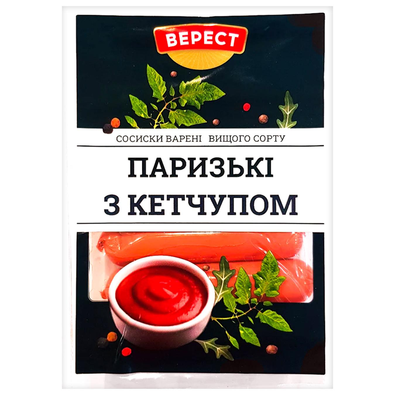 Сосиски паризькі з кетчупом