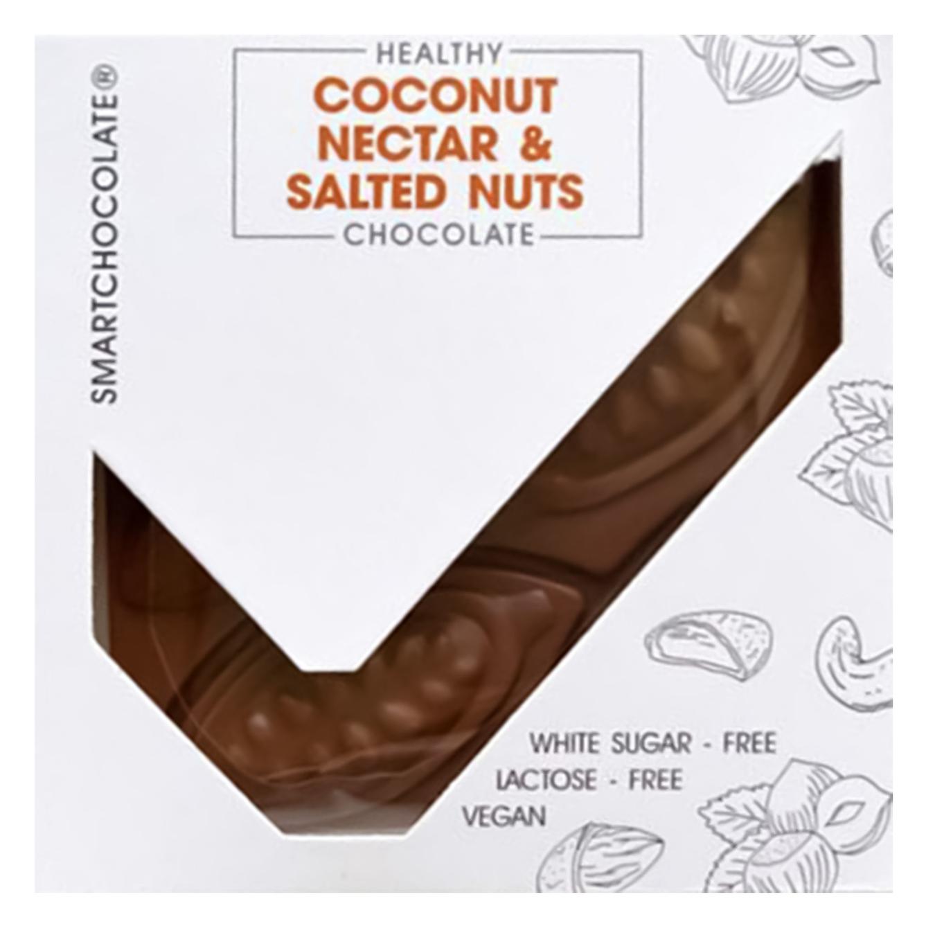Плитка SmartChocolate® COCONUT NECTAR& SALTED NUTS, 75г