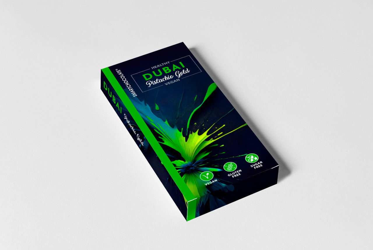 Плитка DUBAI PISTACHIO GOLD, ТМ SmartChocolate® 90г