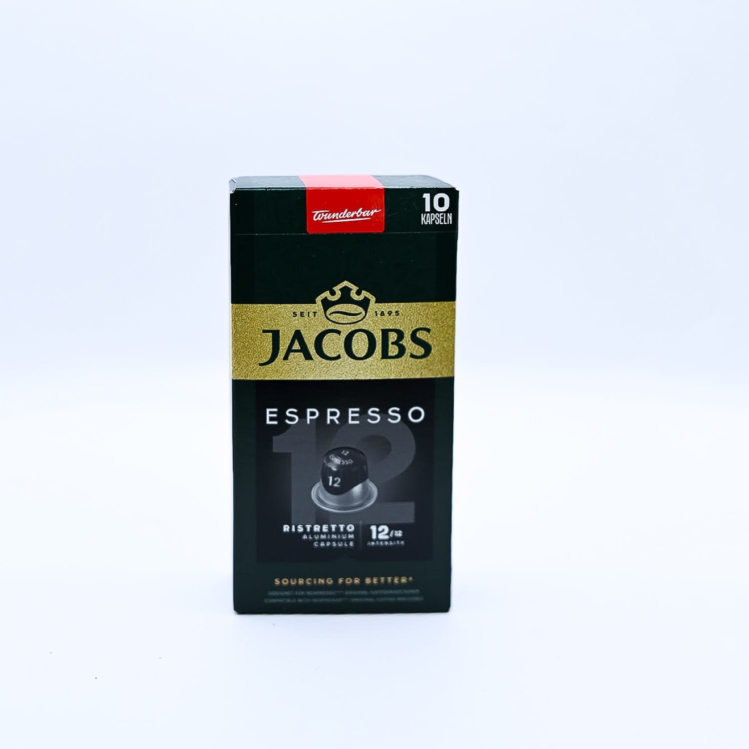 Кава в капсулах Jacobs Espresso Ristretto, інтенсивність 12, 10 шт