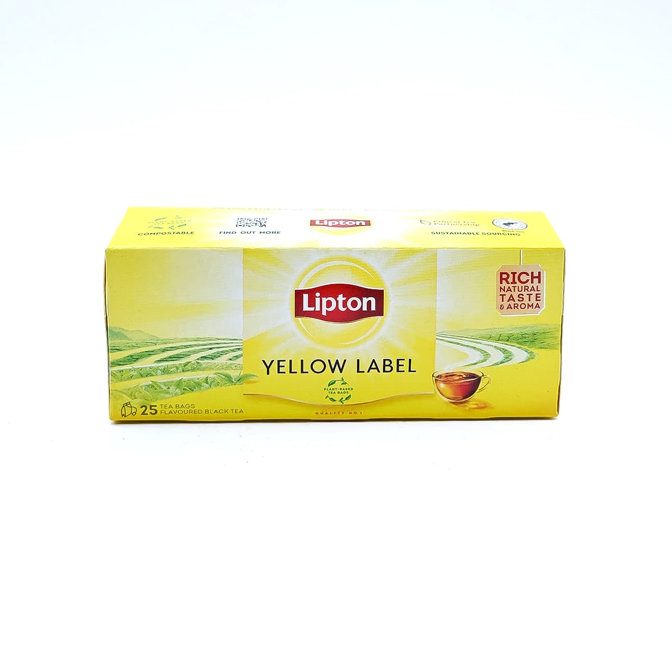 Lipton Yellow Label flavoured black tea, 25 пакетів
