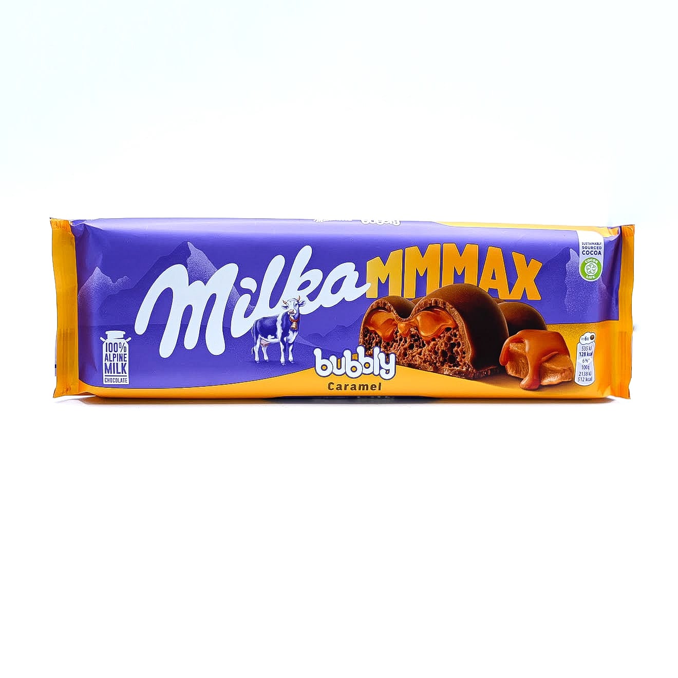 Milka Шоколад Milka MMMAX Bubbly Caramel (ракурс 2), 250 г