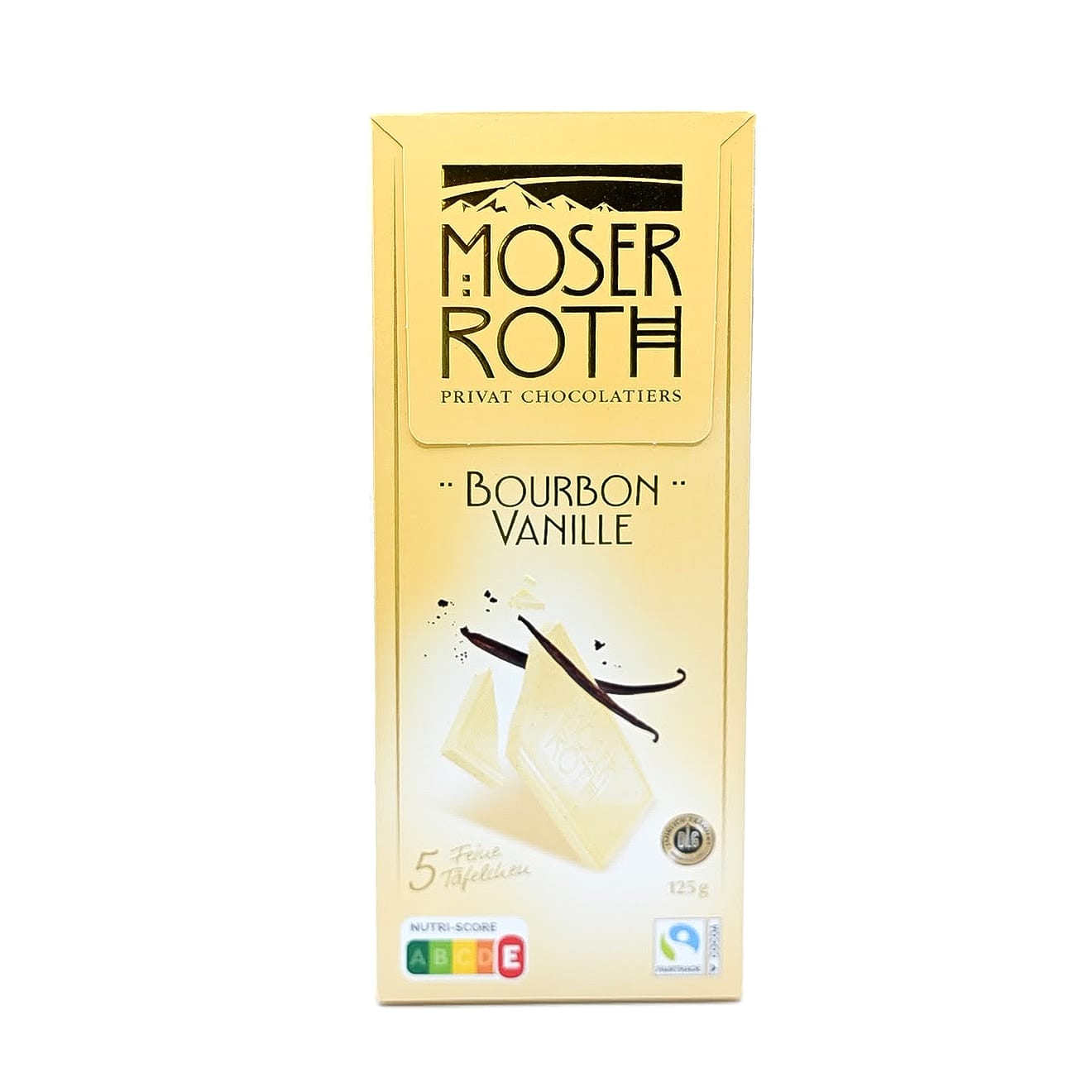 Moser Roth Шоколад Moser Roth Bourbon Vanille білий, 125 г