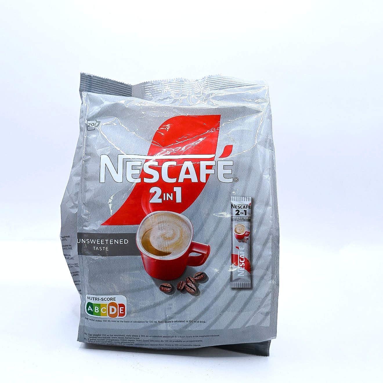 Nescafe 2in1 Unsweetened, 20 стіків