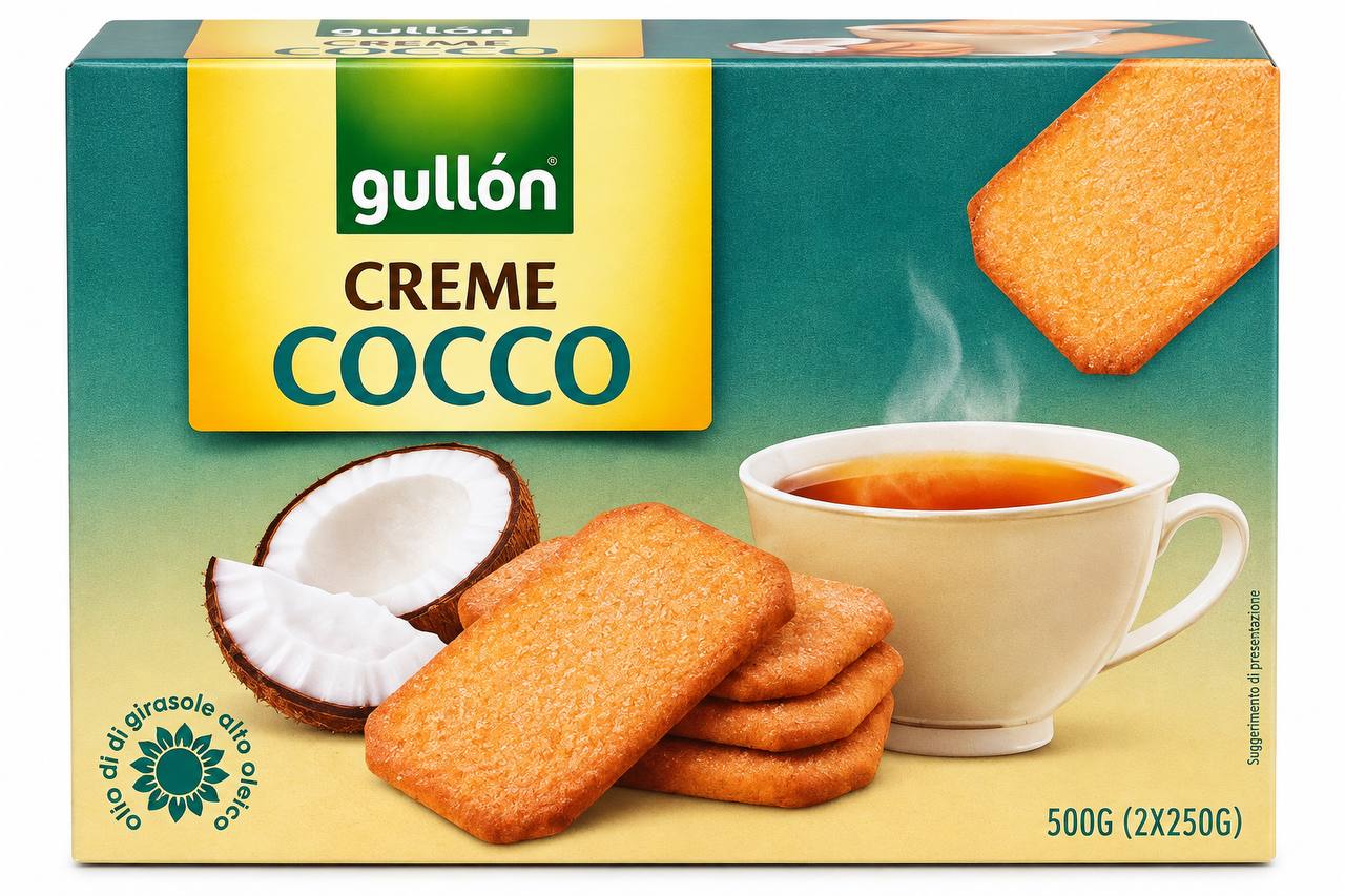 Печиво Gullon Creme Coconut, 500г