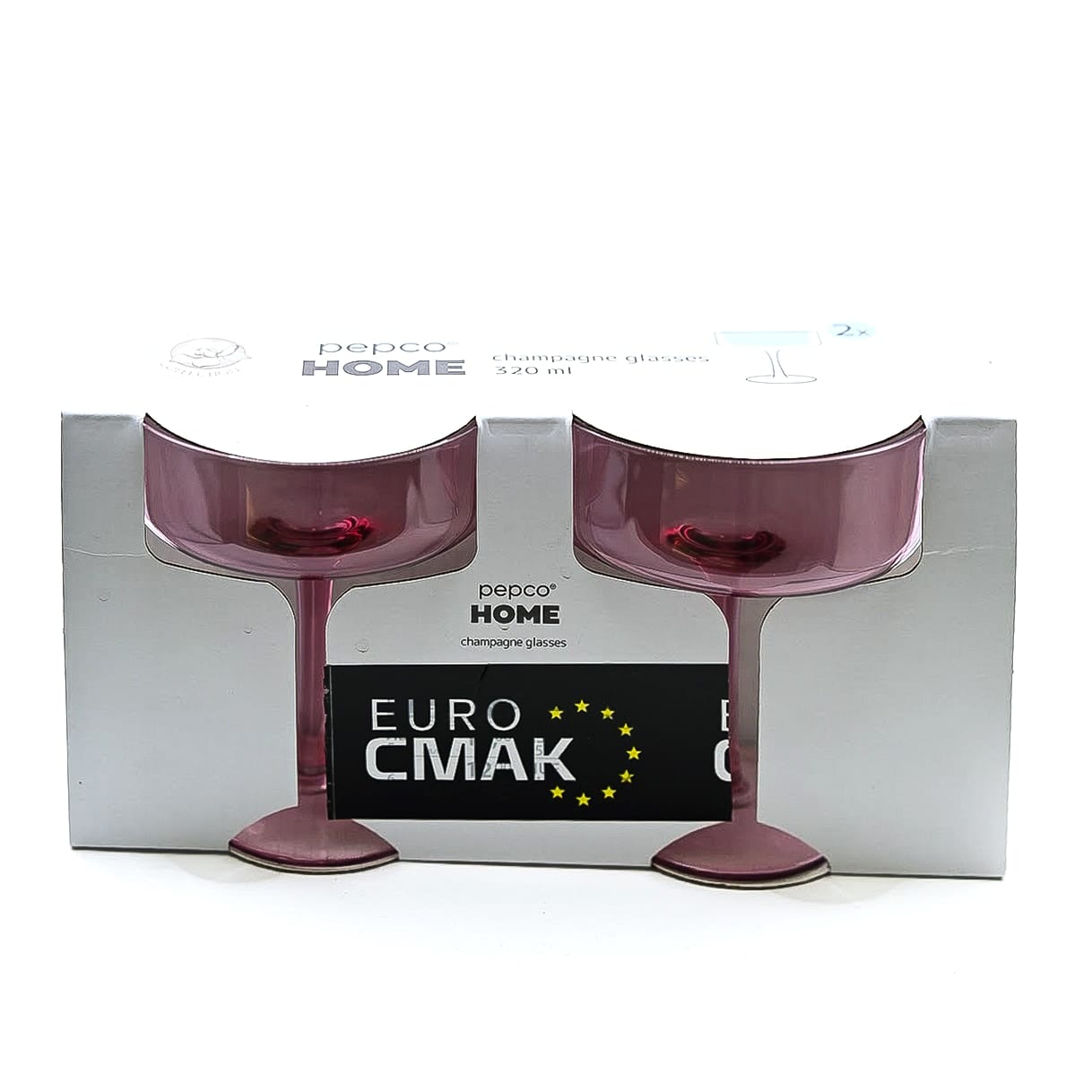 Pepco Home Champagne glasses 2x 320ml рожеві, 2x320ml