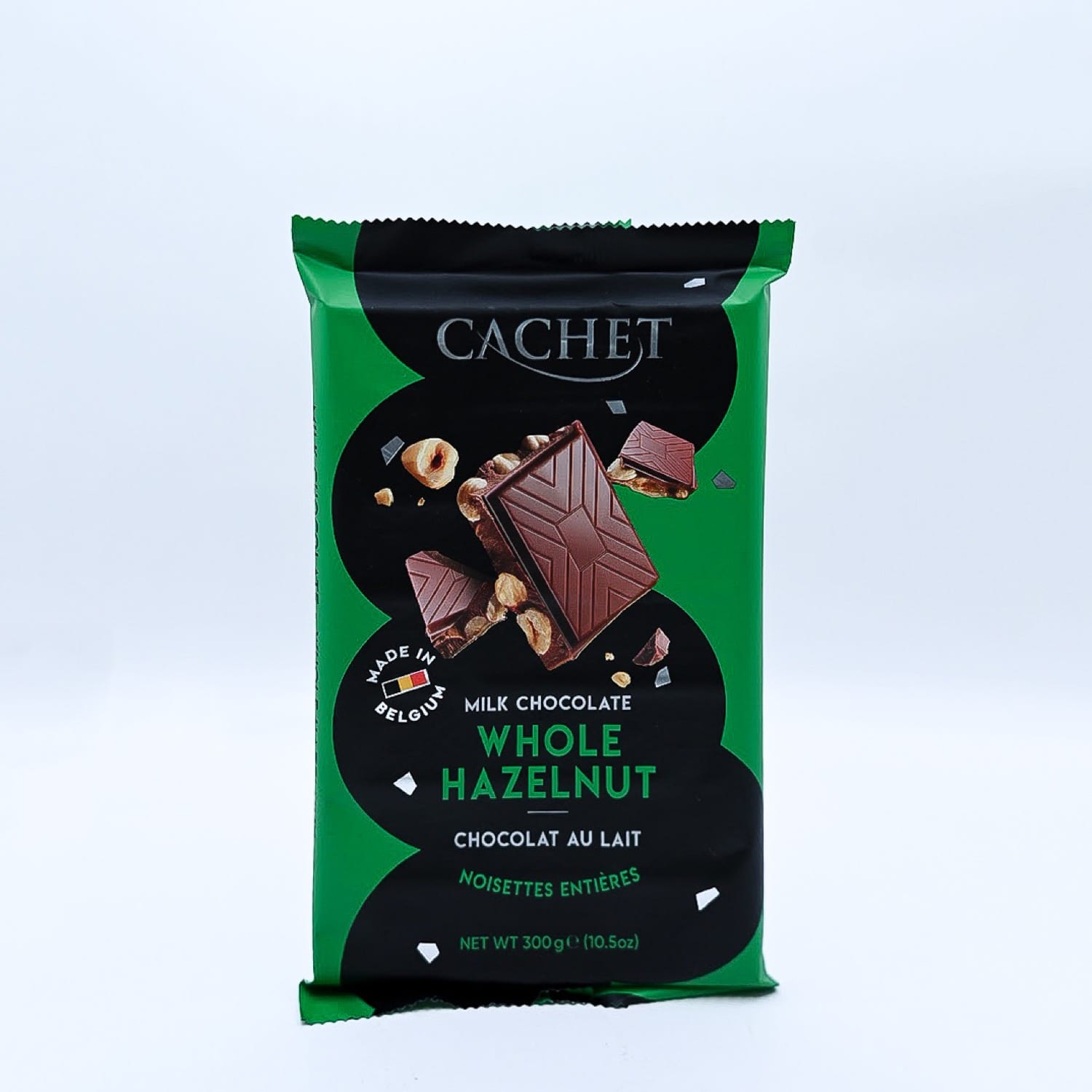 Шоколад Cachet Whole Hazelnut (молочний, цілий лісовий горіх), 300 г