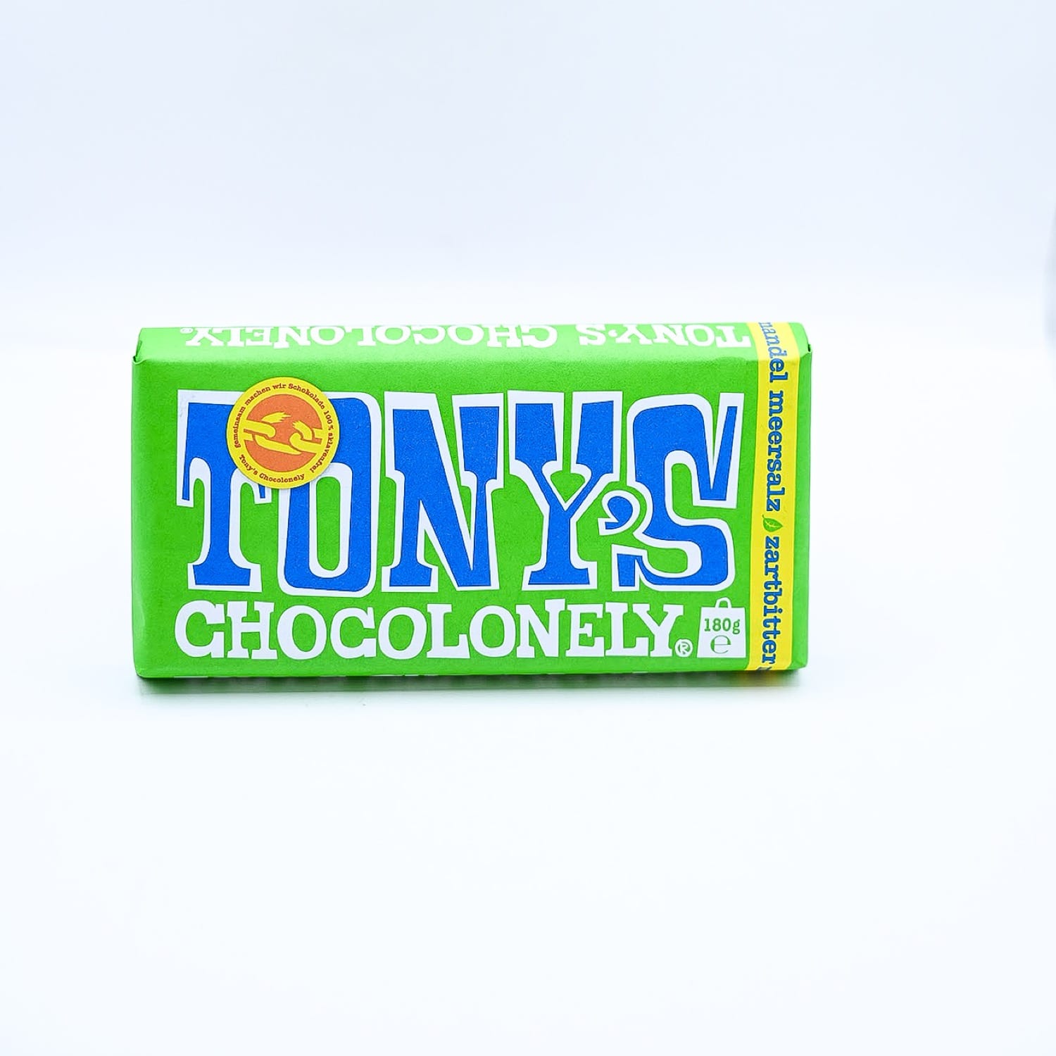 Шоколад чорний Tony's Chocolonely з мигдалем і морською сіллю, 180 г