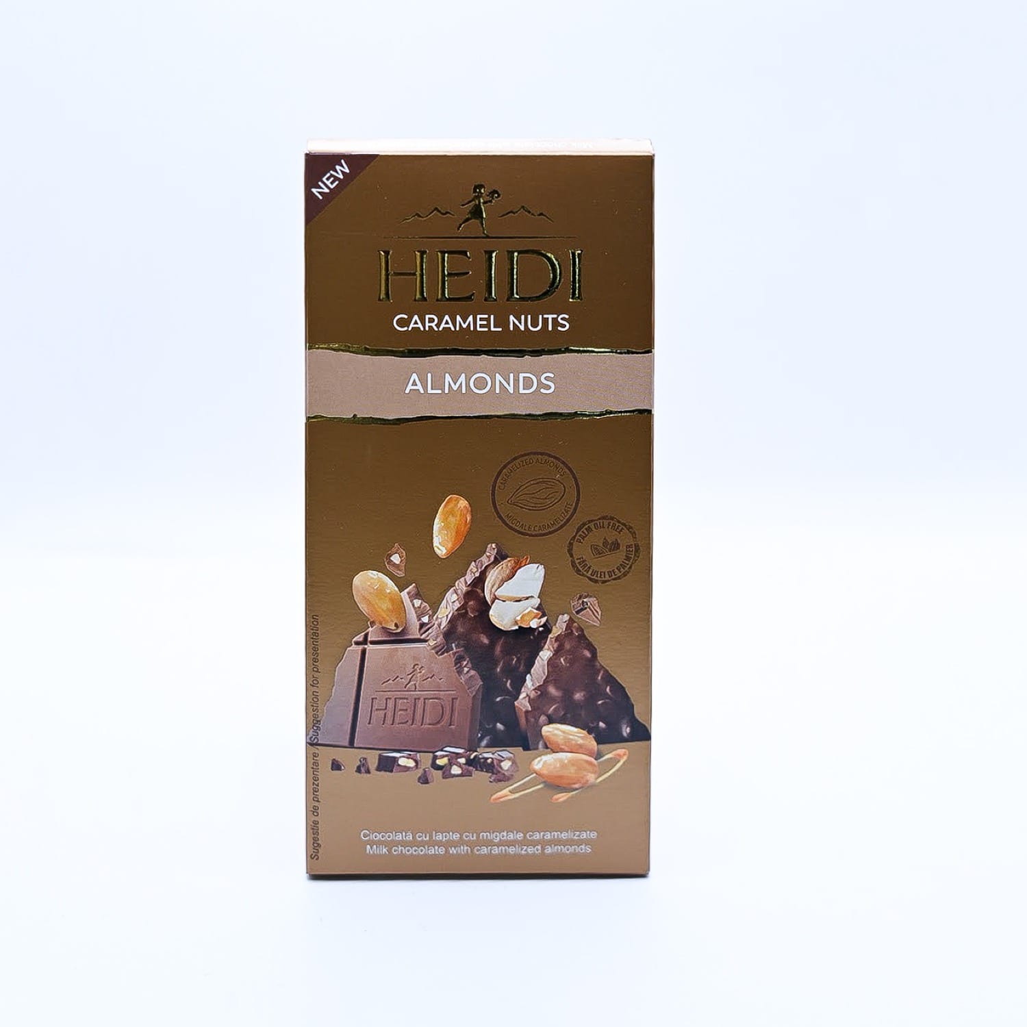 Шоколад Heidi Caramel Nuts Almonds (карамелізований мигдаль)