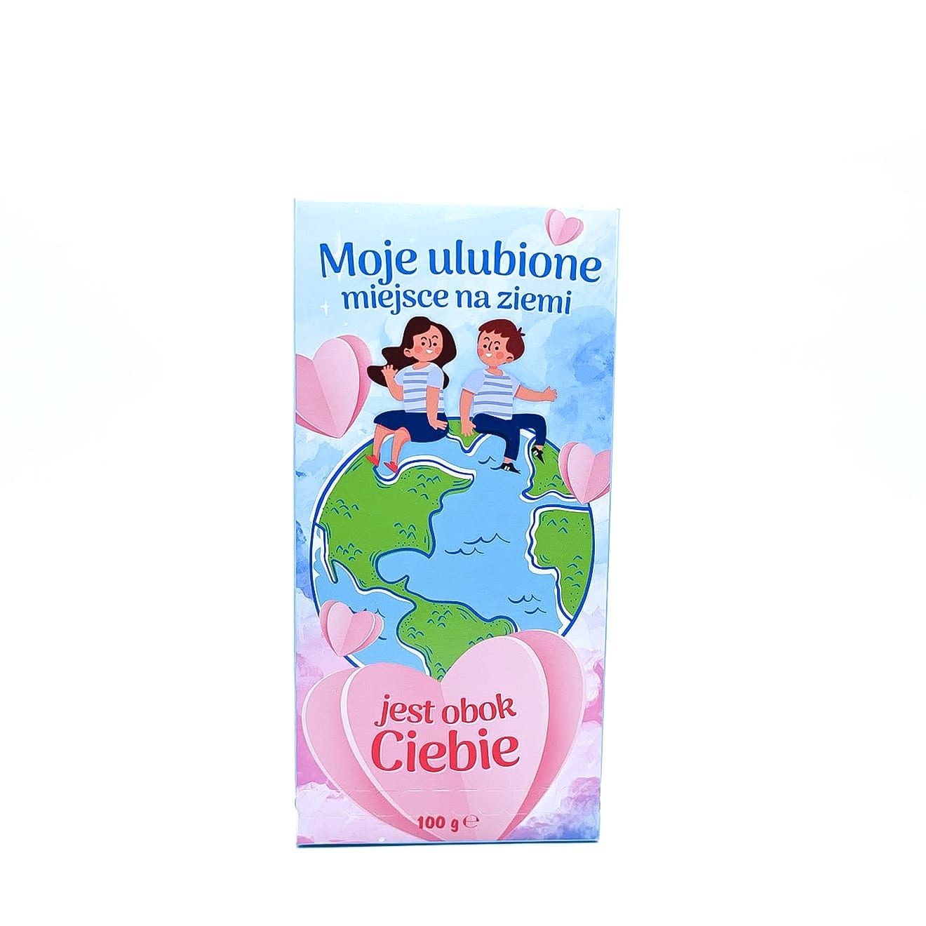 Шоколадка Moje ulubione miejsce na ziemi jest obok Ciebie, 100г