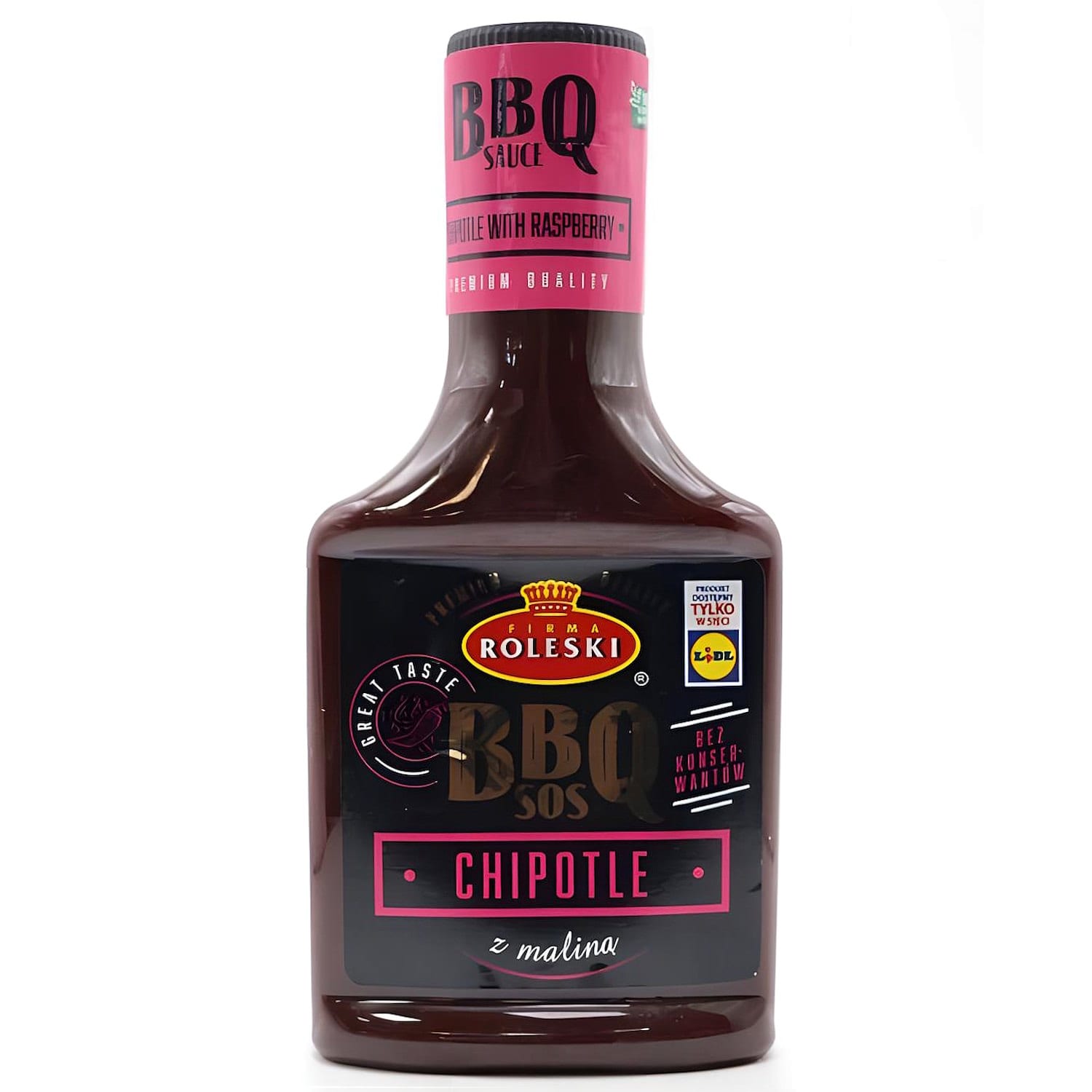 Соус Roleski BBQ Chipotle з копченим чилі та малиною, 310 г
