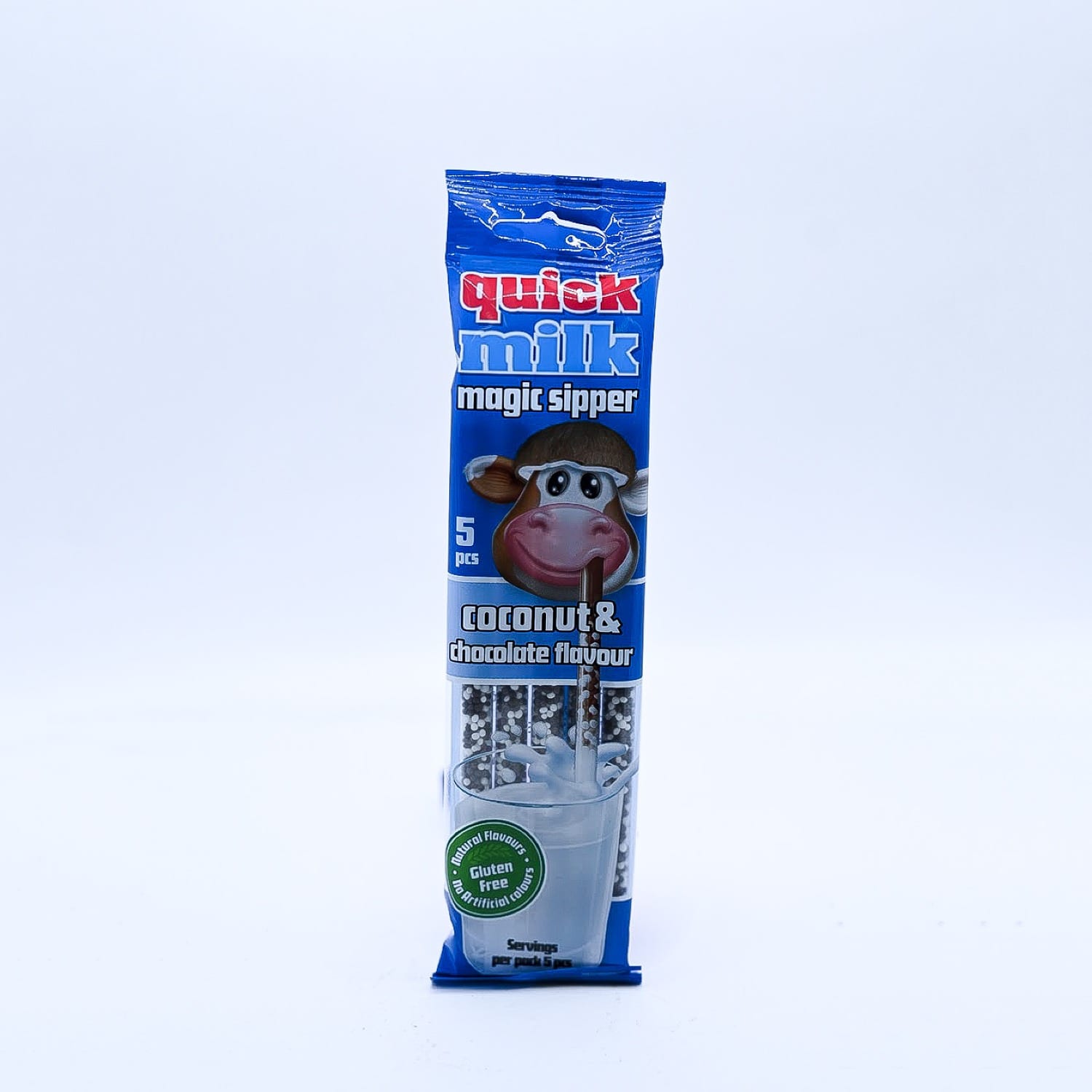 Трубочки для молока Quick Milk Magic Sipper «Кокос-шоколад», 5 шт
